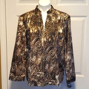 Chico's Women's Brown Blazer - Size 3